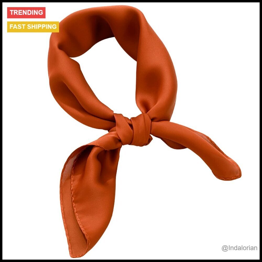Satin Silk Square Scarf Elegant Chic Versatile Accessory for Women